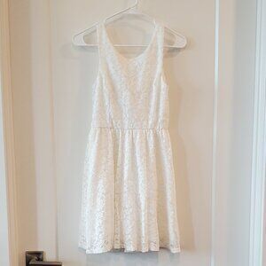 white lace dress